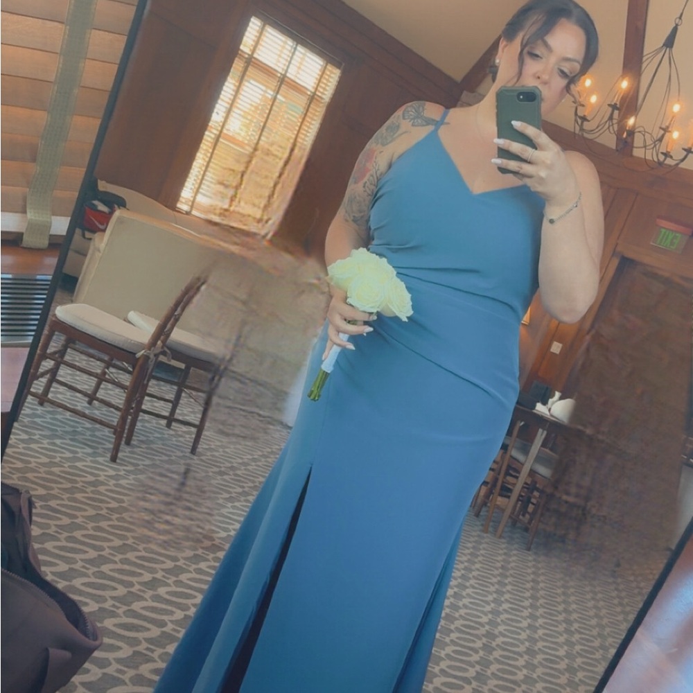 Revelry Elegant Blue Maxi Dress